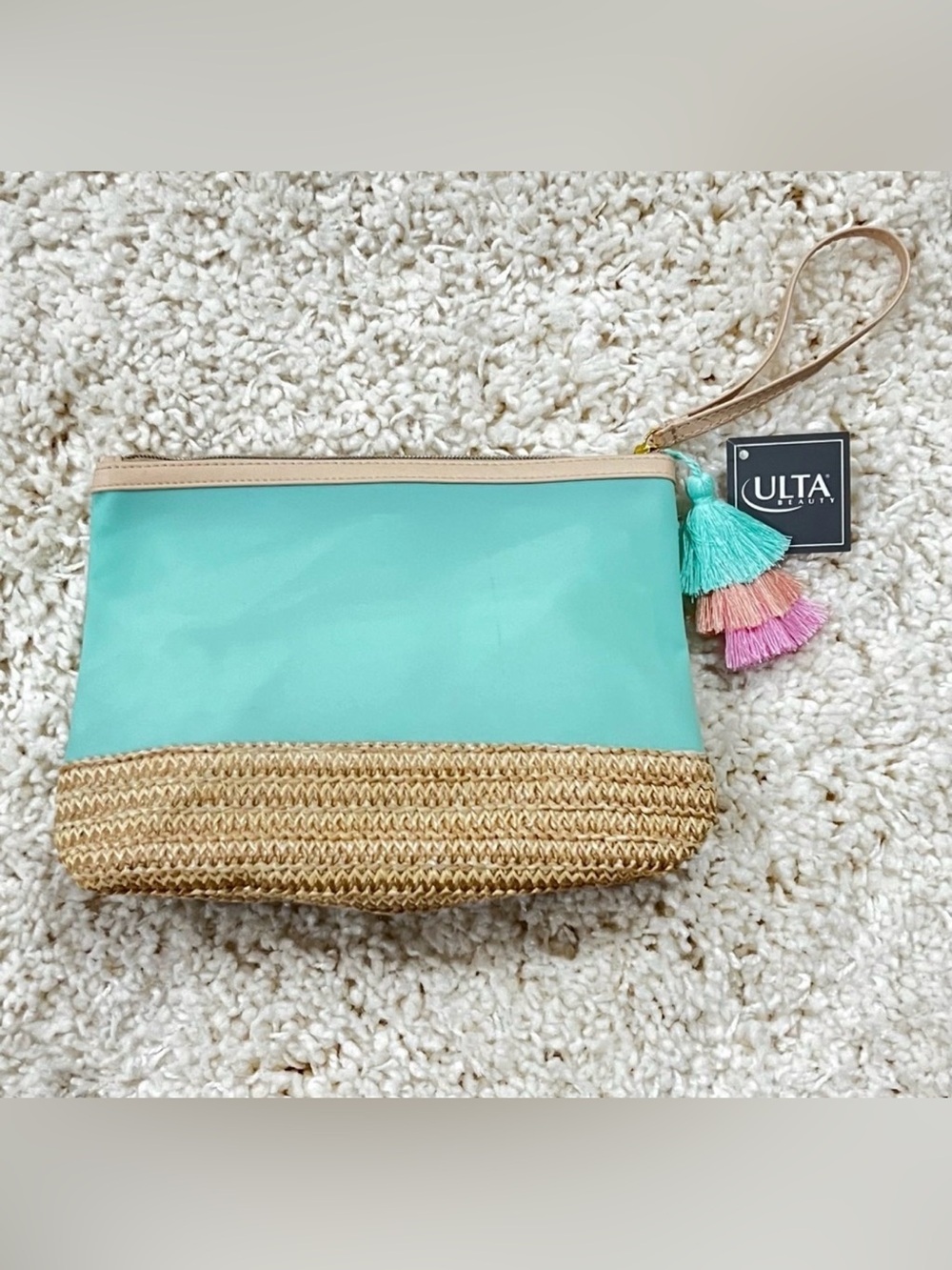 Cane Wristlet, Seafoam Green